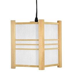 Wooden Genki Japanese Hanging Lantern (China)