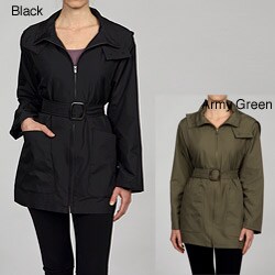 Anne Klein Women's Hooded Belted Coat
