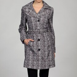Anne Klein Women's Single-breasted Novelty Coat