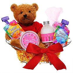 Spa-tacular Birthday Bear Basket