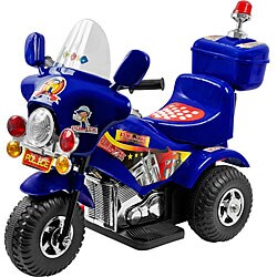 Lil' Rider Battery Operated Blue Police Trike