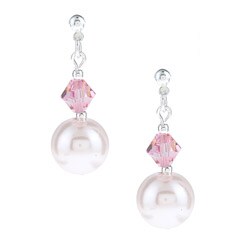 Crystale Faux Pearl Drop Earrings