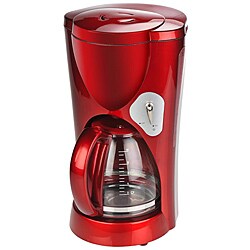 Kalorik CM 33030 Red Metallic Glass Jar Coffee Maker 
