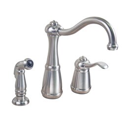 Price Pfister GT26-3NSS Marielle Stainless Steel Single-handle Kitchen Faucet with Spray
