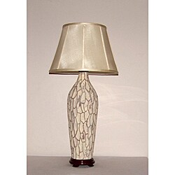 Bark Porcelain Off-white Table Lamp