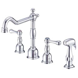 Opulence Chrome Double-handle Kitchen Faucet