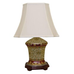 Octagonal Empress Porcelain Table Lamp