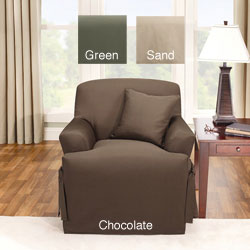 Logan T-cushion Chair Slipcover