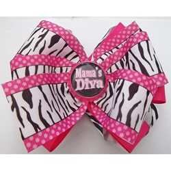 Lil Sweety's Bowtique Mama's Diva Bottle Cap Hair Bow