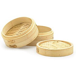 Bamboo 3-piece 6-in Steamers (Set of 2)