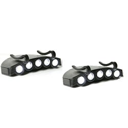 Generic 5-LED Clip-on Cap Light (Pack of 2)