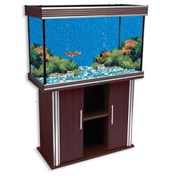 Nautilus Collection 75-gallon Walnut Aquarium and Stand