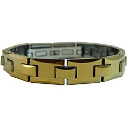 Magnetic Tungsten Goldtone Bracelet
