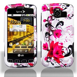 Premium LG Optimus S Flower Protector Case