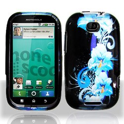 Premium Motorola Bravo Blue Flower Protector Case