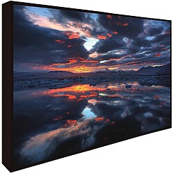 Maciej Duczynski 'Icelandic Sunset' Gallery-wrapped Canvas Giclee Art