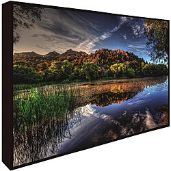 Bob Larson 'Basin Reflect' Giclee Canvas Art