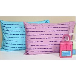 Keeping It Positive Set of 2 Pleasant Dreamz Affirmation Pillowcases