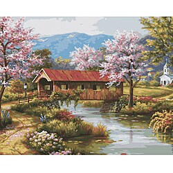 Paint By Number 'Covered Bridge' Kit 