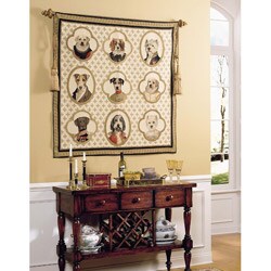 Dogs of Honor Multicolor Cotton Tapestry