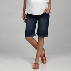 Oh! Mamma Maternity Over The Belly Bermuda Shorts