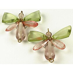 Set of 2 Handcrafted Butterfly Magnets (India)