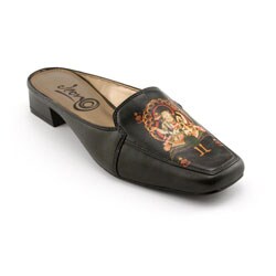 Icon Women's 'Carole-2' Leather Heeled Open-back Mules