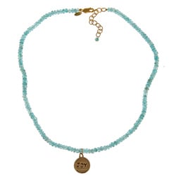 14k Gold over Sterling Silver 'Joy' Apatite Necklace 