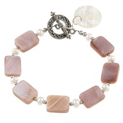 Pink Shell Toggle Bracelet
