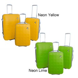 Heys USA Cubis 3-piece Neon Luggage Set
