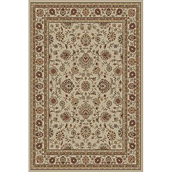 Ivory Abstract Rug (5' x 7') 