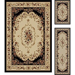 Multi Collection Set of 3 Area Rugs (1'8x2'8, 1'8x5', 5'x7')