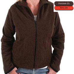 Green Brand Women's Eco-friendly Full-zip Crochet Jacket