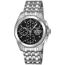 Tissot Men's 'PRC 100 Automatic' Black Dial Chronograph Watch