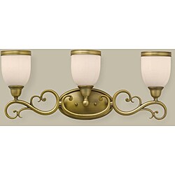South Haven 3-light Brass Vanity Strip
