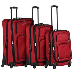 American Trunk and Case Mobility Red 3-peice Spinner Luggage Set