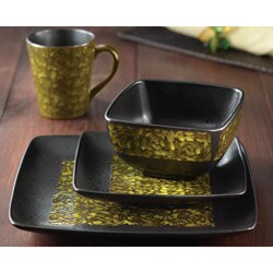 American Atelier Yardley Yellow 16-piece Dinnerware Set