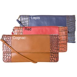 Franchi Bettina Leather Clutch