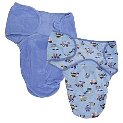 Summer Infant Blue SwaddleMe Microfleece Blankets (Pack of 2)