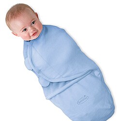 Summer Infant SwaddleMe Large Microfleece in Blue