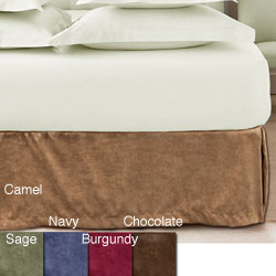 Microsuede 15-inch Drop Bedskirt