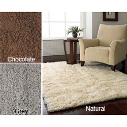 Alexa Ultra Premium Flokati Shag New Zealand Wool Rug (8' x 10')