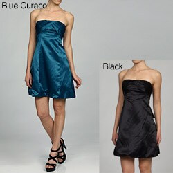 Jessica Simpson Women's Pleated Strapless Dress