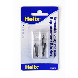 Retractable Utility Pen Knife Replacement Blades (Set of 20)