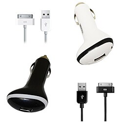 Deluxe Apple iPhone Car Power Charger Combo