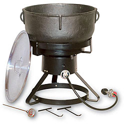 King Kooker 10-gallon Jambalaya Cast Iron Pot and Outdoor Cooker