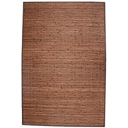 Woven Nature Chocolate Bamboo Area Rug (4' x 6')