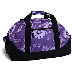 J World 'Lawrence' Purple Flower 30-inch Duffel Bag