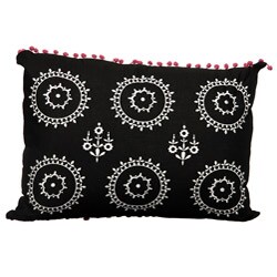 Steve Madden Betty Black Decorative Pillow