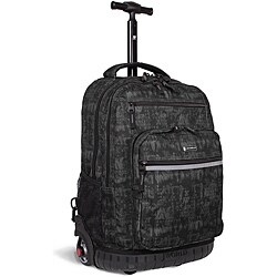 J World 'Sundance' Black Frost 19.5-inch Rolling Backpack with Laptop Sleeve